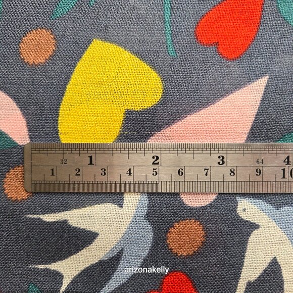 Boden Wool Lightweight Scarf Hearts Birds - Picture 7 of 9